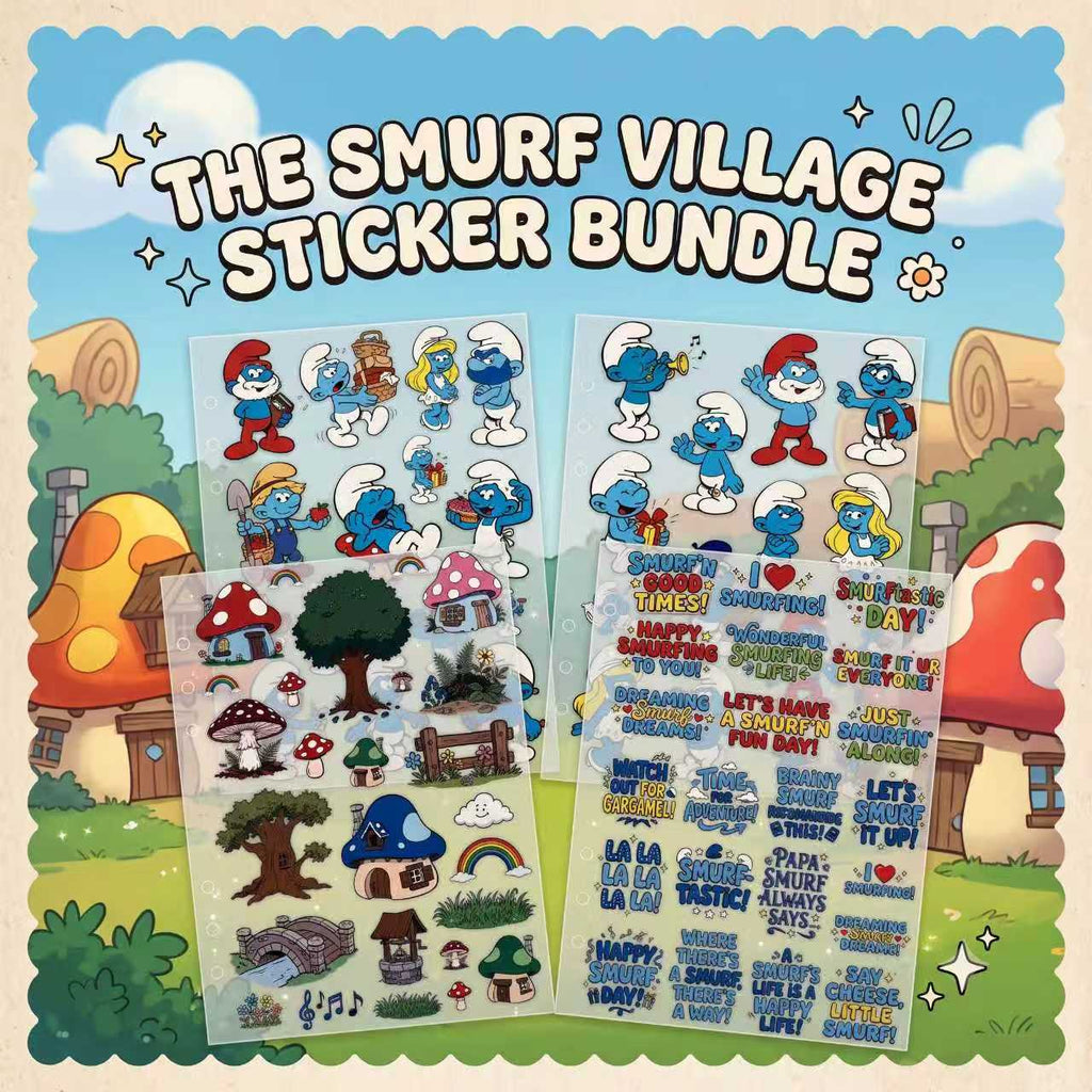 The Smurf Village Sticker Bundle