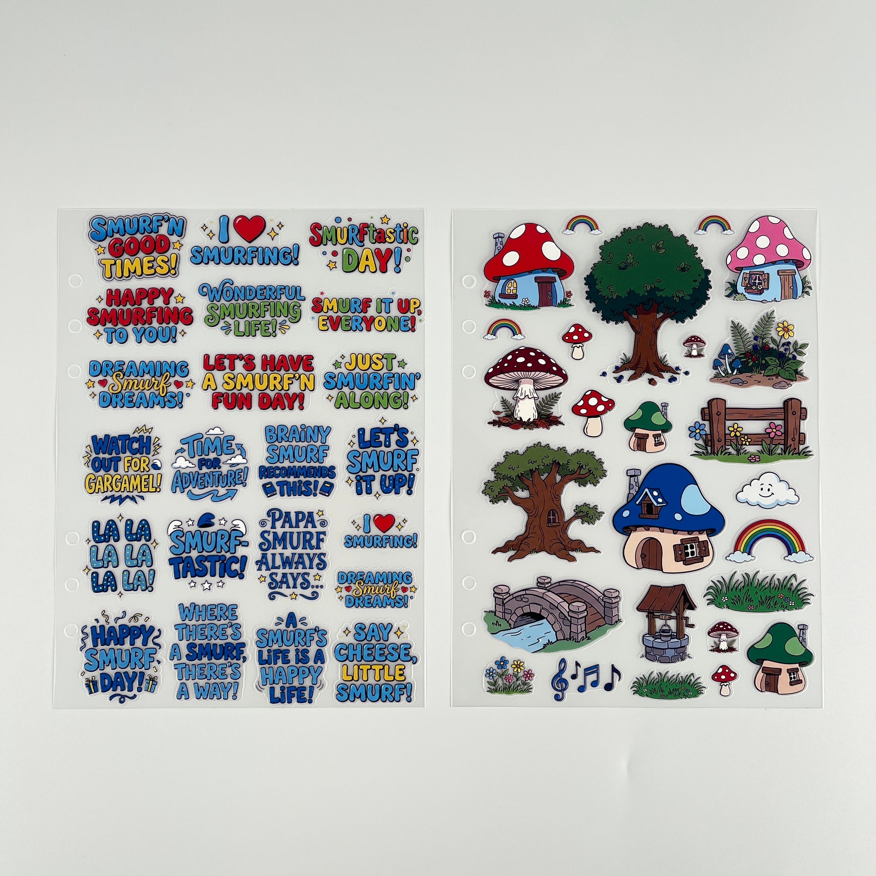 The Smurf Village Sticker Bundle